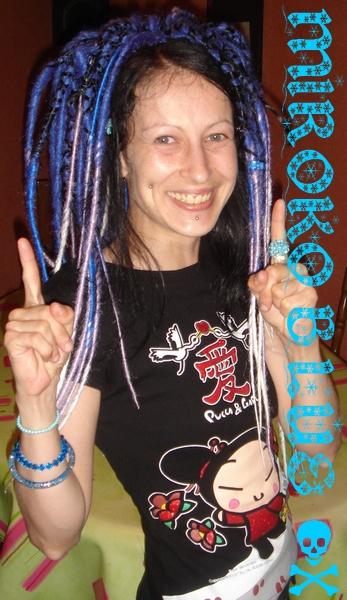 MES DREADS SYNTHETIQUES TRICOLORES